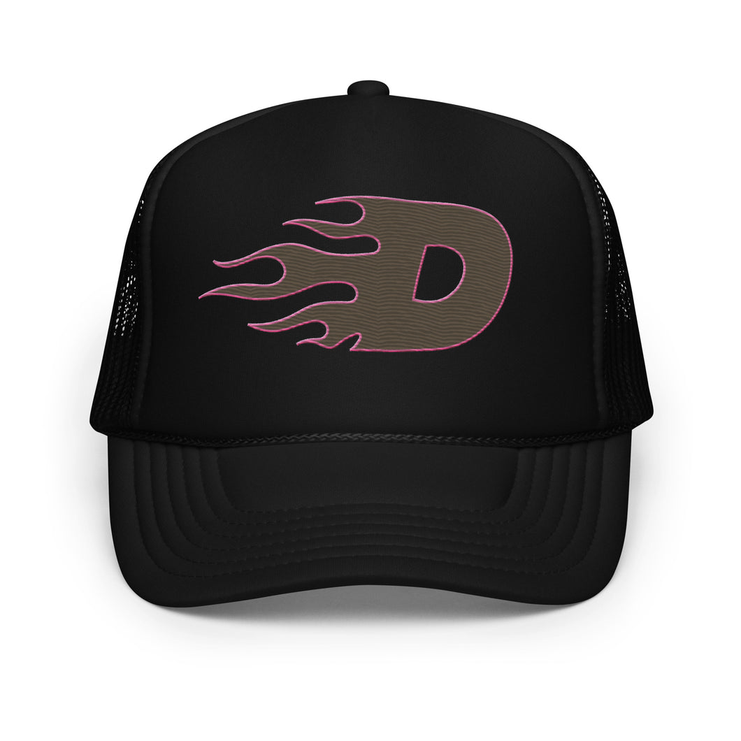 Flaming D Trucker Hat