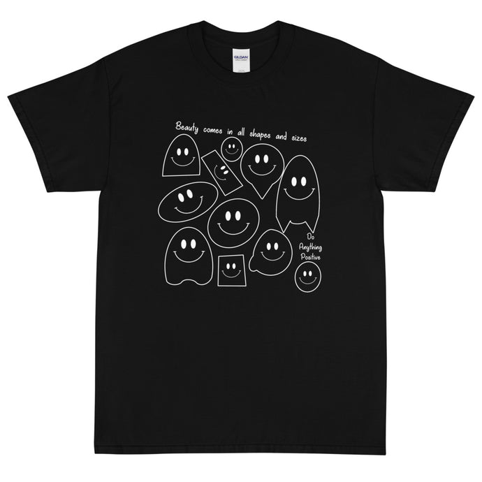 Beauty Comes In All Shapes Black Tee